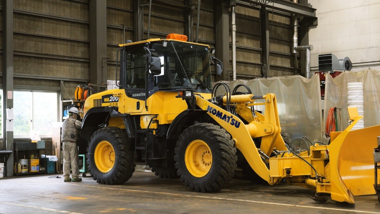 北日本重機株式会社 ショベルカーの様子